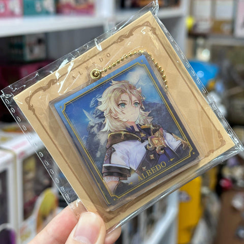 Genshin Impact Official Merchandise - Acrylic Slider Keychain - Albedo