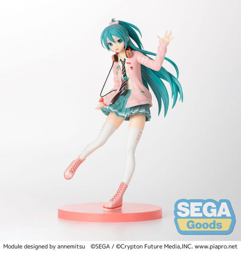 Hatsune Miku Project DIVA Arcade Future Tone Hatsune Miku (Ribbon Girl Ver.) Super Premium Figure