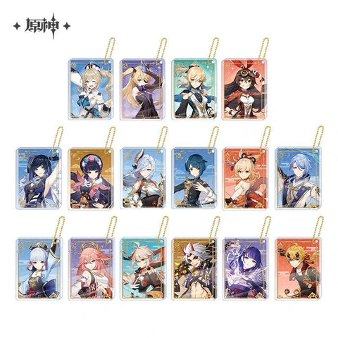 In Stock Genshin Impact Acrylic Block Keychain Official Merchandise