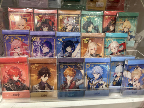 In Stock Genshin Impact Acrylic Block Keychain Official Merchandise