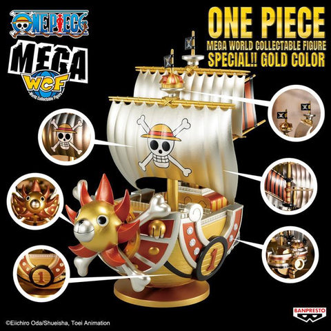 One Piece Mega World Collectable Figure Special Thousand Sunny (Gold Ver.) BY BANPRESTO