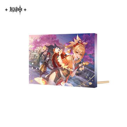 Raiden Miko Yoimiya Heizou Theme Acrylic Brick/Block/Stand Display - Official Genshin Impact Mercandise