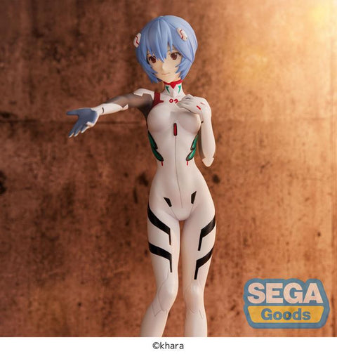 Rebuild of Evangelion Rei Ayanami (Hand Over/Momentary White) Super Premium Figure BY SEGA