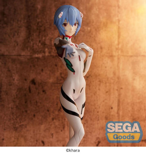 Rebuild of Evangelion Rei Ayanami (Hand Over/Momentary White) Super Premium Figure BY SEGA