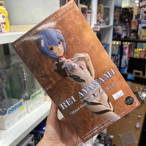 Rebuild of Evangelion Rei Ayanami (Hand Over/Momentary White) Super Premium Figure BY SEGA