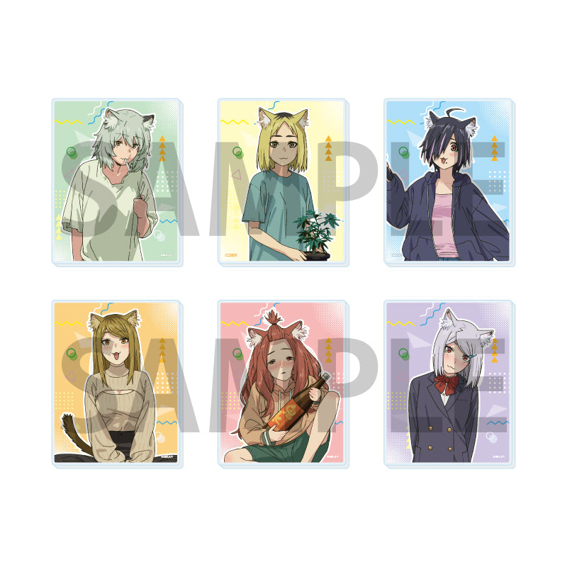 Chainsmoker Cat (Yani Neko) - Official Illustration Trading Acrylic Card Collection Vol. 1 (6 Types) Blind PackChainsmoker Cat (Yani Neko) - Official Illustration Trading Acrylic Card Collection Vol. 1 (6 Types) Blind Pack