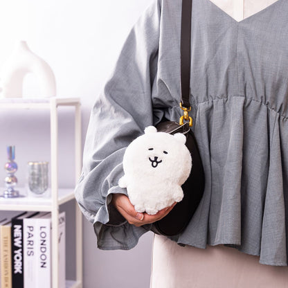Gray Parka Service Nagano Characters Kuma Fuwamochi Large Mascot Plush