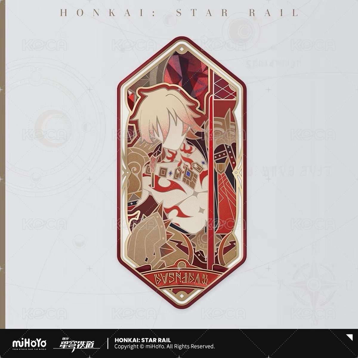 miHoYo Honkai: Star Rail As I Have Written Series Rectangular Trading Can Badge – Mydei