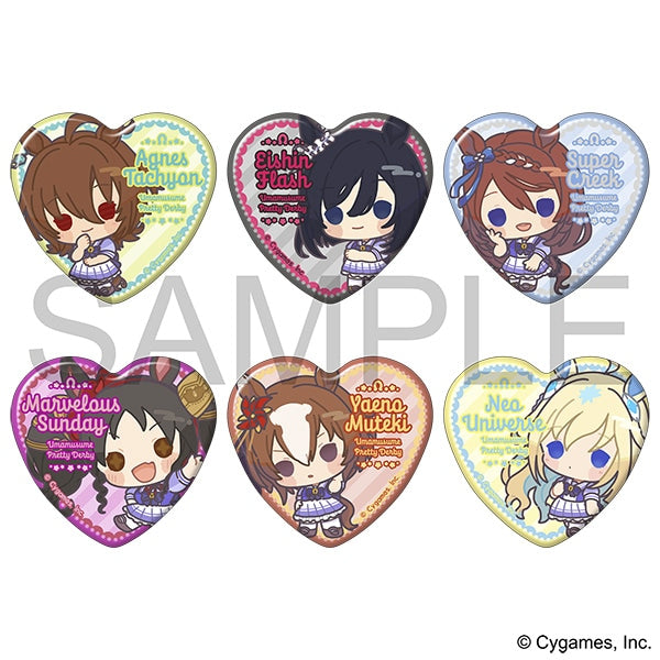 Uma Musume Pretty Derby Heart-Shaped Character Badge Collection Vol. 6 Random