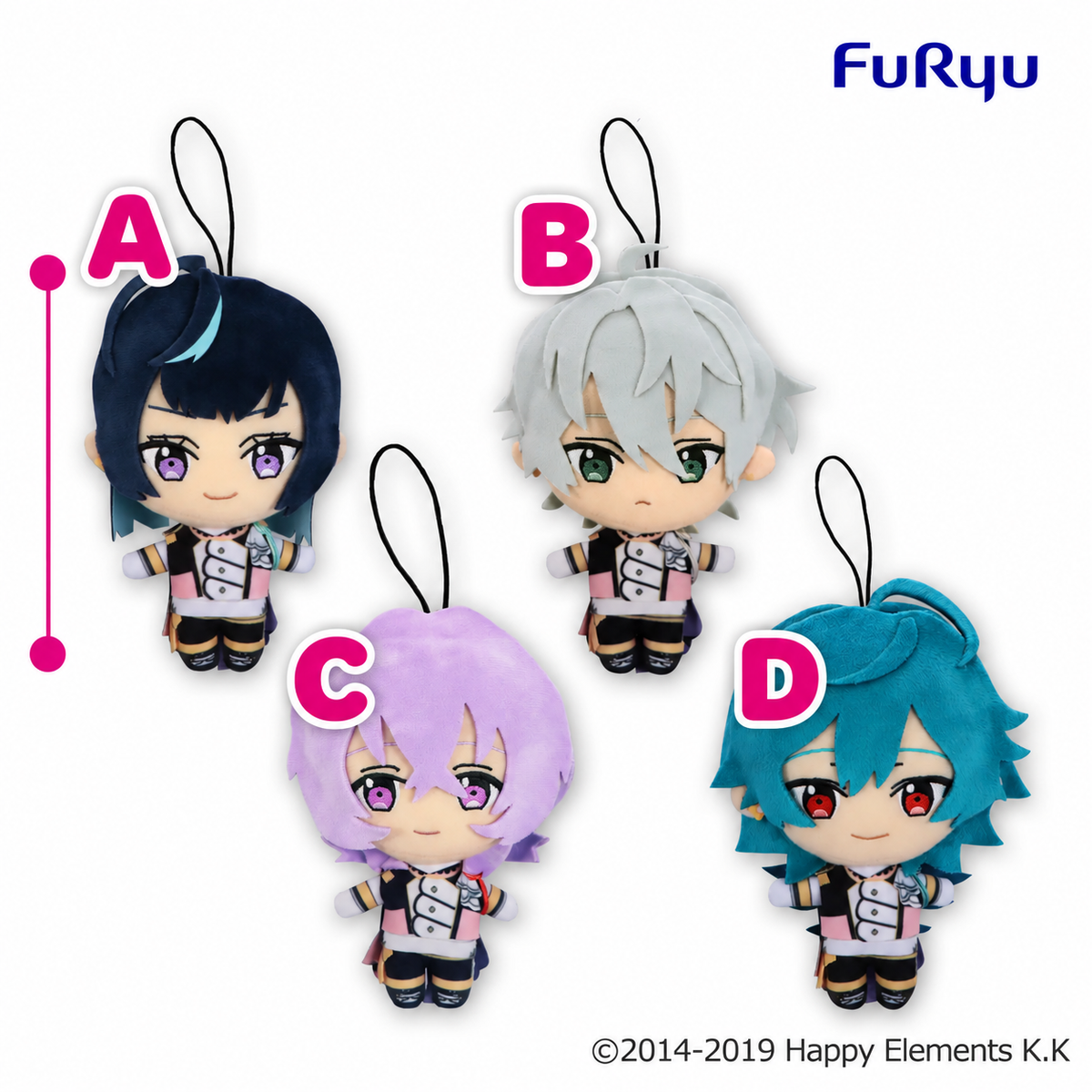FuRyu Ensemble Stars!! Special for Princess! Plush – Esu Sagiri / Kanna Natsu / Fuyume Hanamura / Raika Hojo