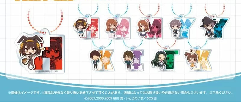 The Melancholy of Haruhi Suzumiya – Acrylic Keychain Blind Bag – 1 Random Pull