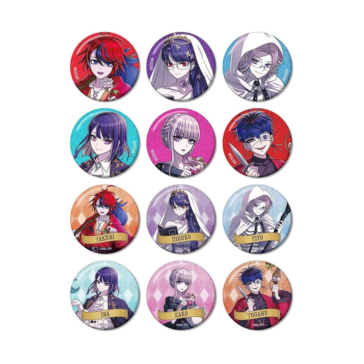 Armabianca The Hundred Line: Last Defense Academy – Tarot Ver. Trading Glitter Can Badge (1 Random)