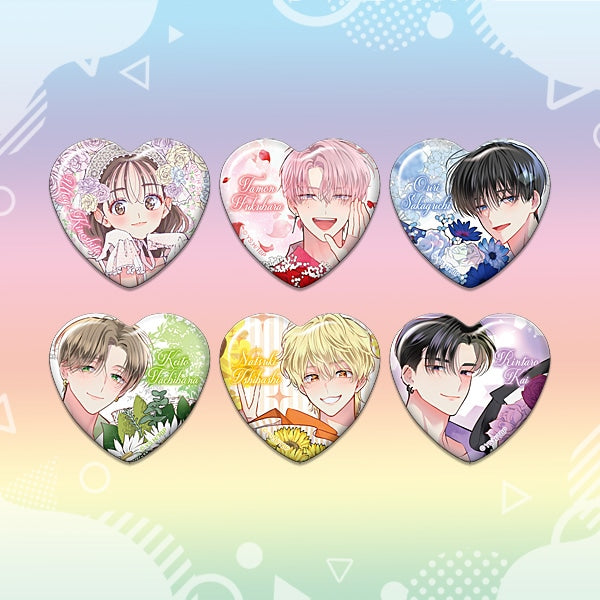 Tamon-kun Ima Docchi!? F/ACE Heart Badge Collection Heart Badge