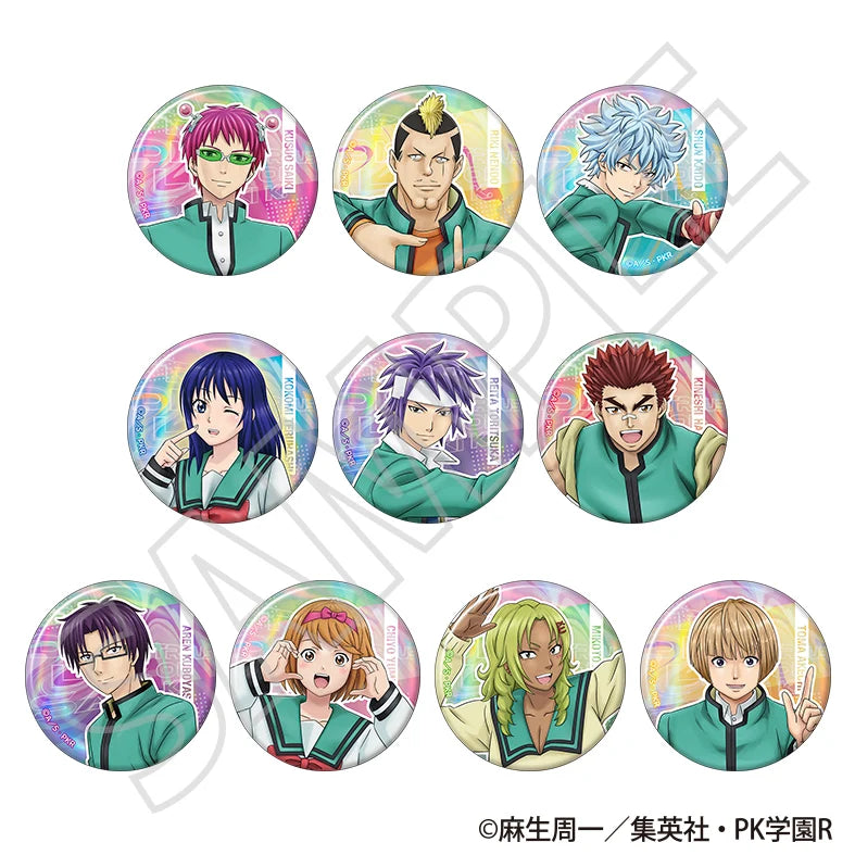 Movic The Disastrous Life of Saiki K. Character Badge Collection Blind Box