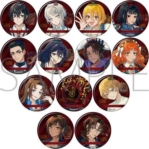 Limbus Company – Metal Character Can Badge Collection (Movic) – 1 Random Pull