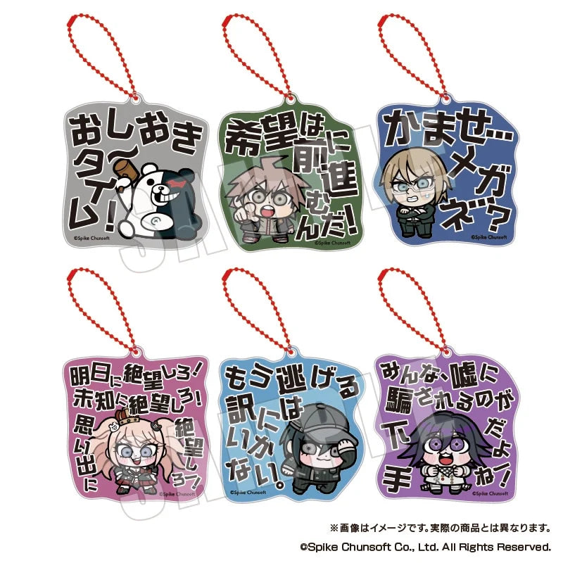 Danganronpa x Bkub - Quote Acrylic Keychain Vol. 1 (6 Types) Blind Pack