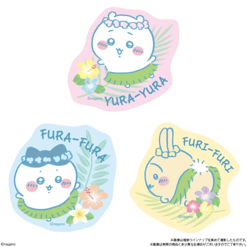 Bandai Chiikawa Movie: The Secret of Mermaid Island – Die-Cut Sticker with Apple Gummy Candy – 1 Random Pack