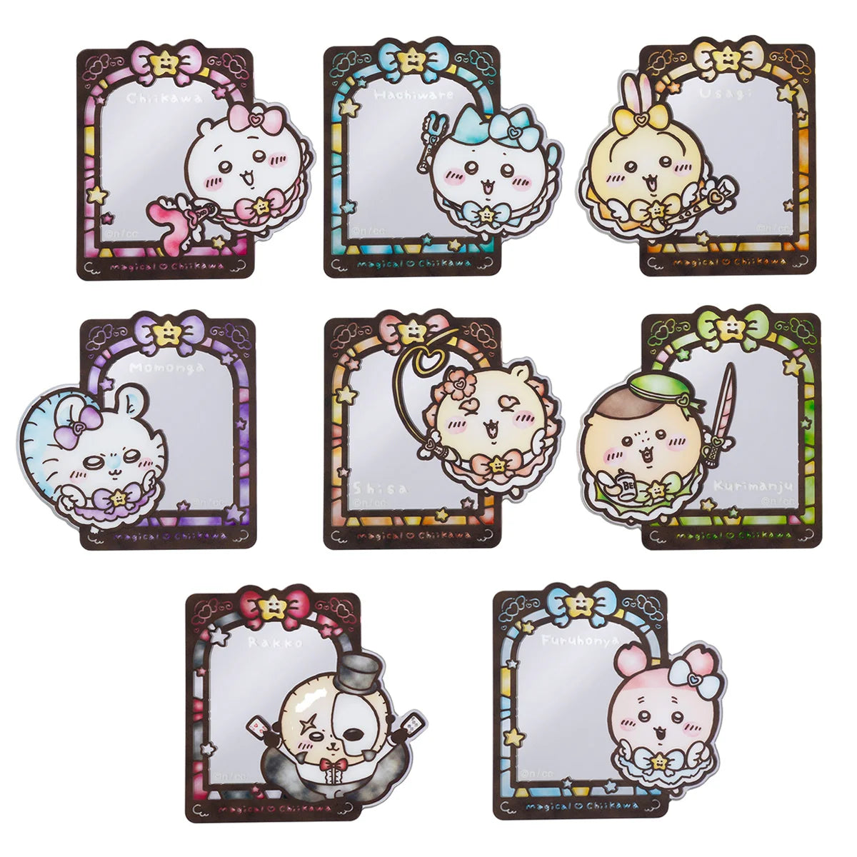 Chiikawa Magical Chiikawa Stained Glass-Style Mirror Trading Sticker