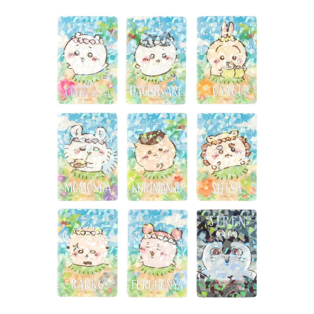 Chiikawa Movie Chiikawa Seaside Glitter Clear Card Clear Card