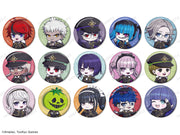 Arma Bianca The Hundred Line -Last Defense Academy- Military Ver. Chibi Character Glitter Trading Can Badge – Karaoke no Tetsujin Collaboration