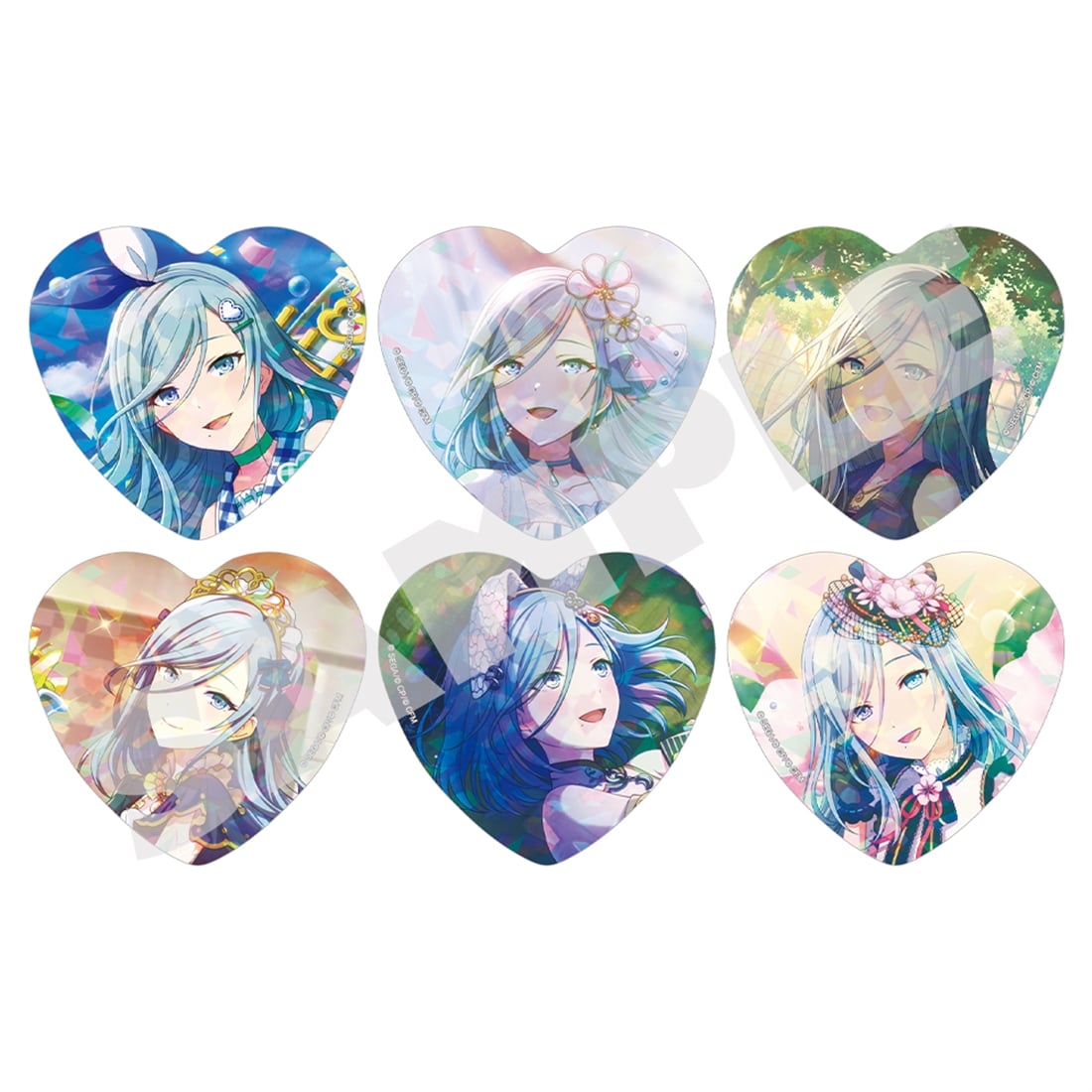 SEGA Hinomori Shizuku H/Art Collection vol.1 Heart Can Badge Can Badge