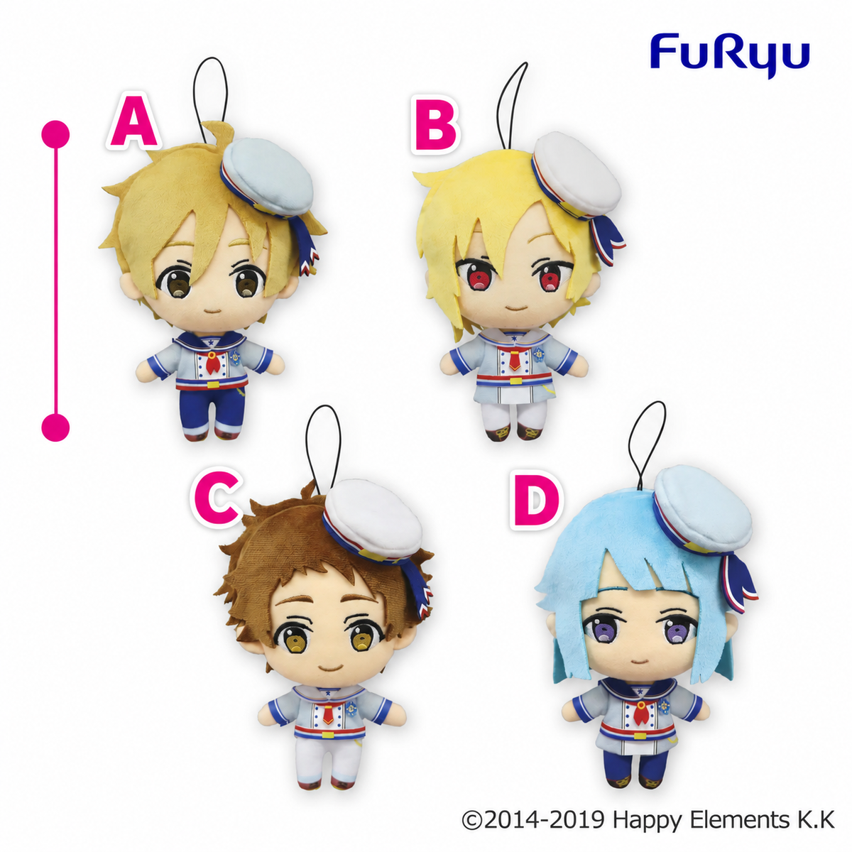 FuRyu Ensemble Stars!! Ra*bits Plush – Nazuna Nito / Tomoya Mashiro / Mitsuru Tenma / Hajime Shino
