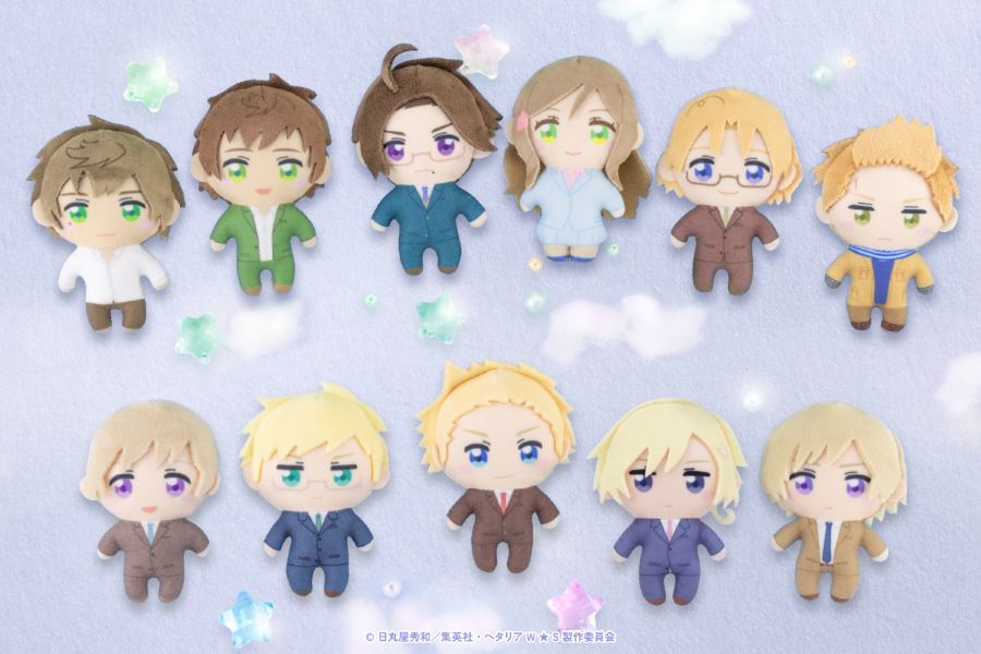 Fukuya Hetalia World★Stars Kapukko Friends Vol. 3 & Vol. 4 Plush Mascot – 1 Random