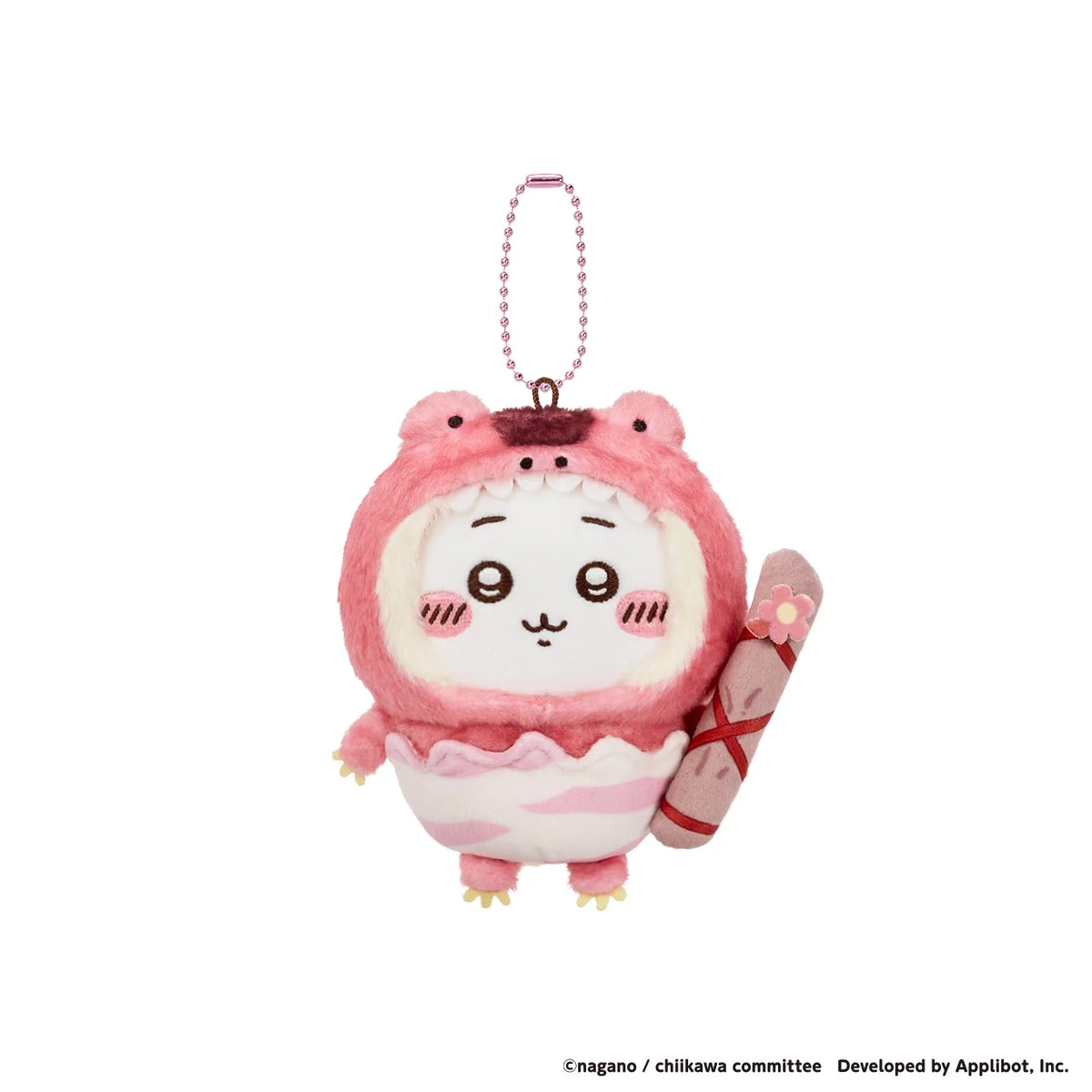 Chiikawa Pocket POP UP Exclusive – Dinosaur Costume Chiikawa Plush Mascot Keychain