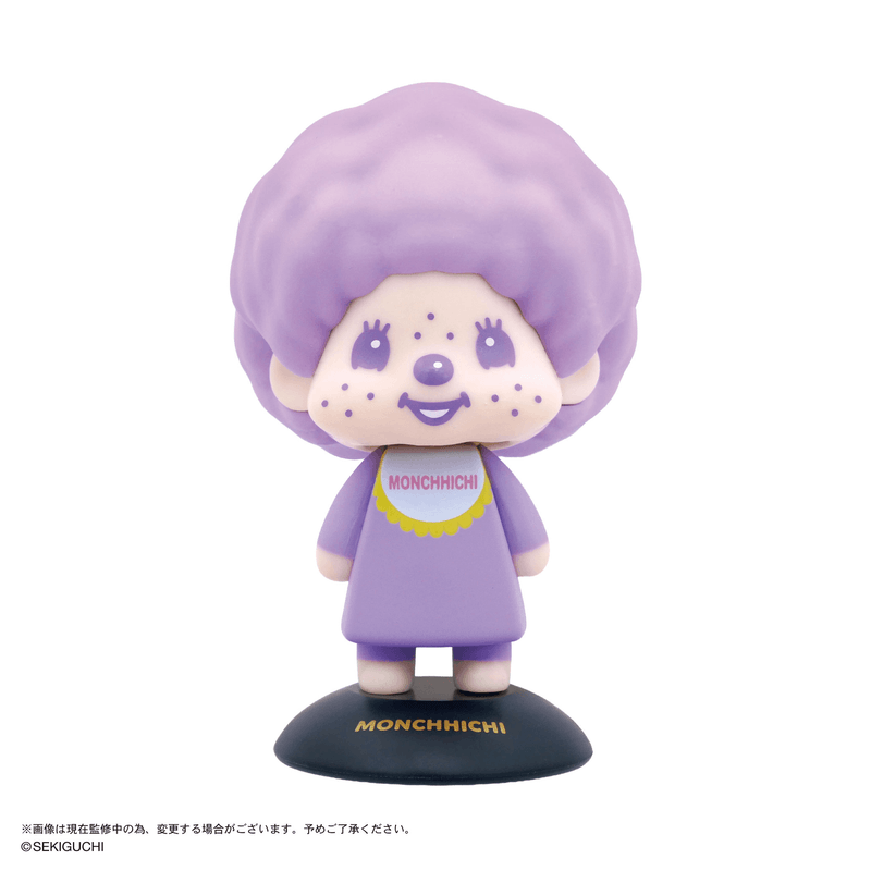 MONCHHICHI Yurayura Head 104 Monchhichi (Purple)