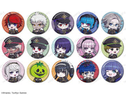 Arma Bianca The Hundred Line -Last Defense Academy- Military Ver. Chibi Character Glitter Trading Can Badge – Karaoke no Tetsujin Collaboration