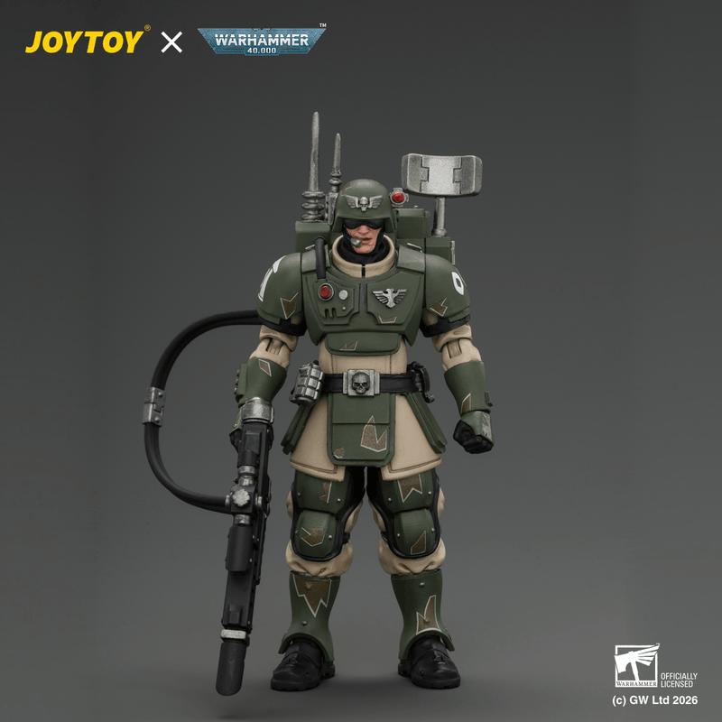 Astra Militarum Kasrkin 3 with Hot-shot Lasgun and Vox-caster