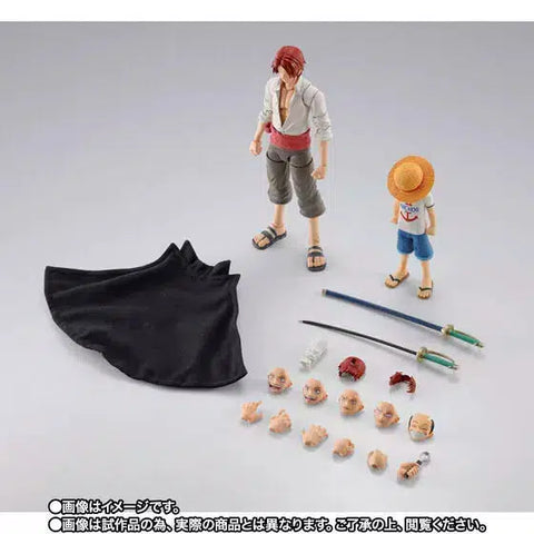 BANDAI Tamashii SHANKS＆MONKEY.D.LUFFY -CHILDHOOD- "ONE PIECE", TAMASHII NATIONS S.H.Figuarts S.H. Figuarts ONE PIECE [preorder]