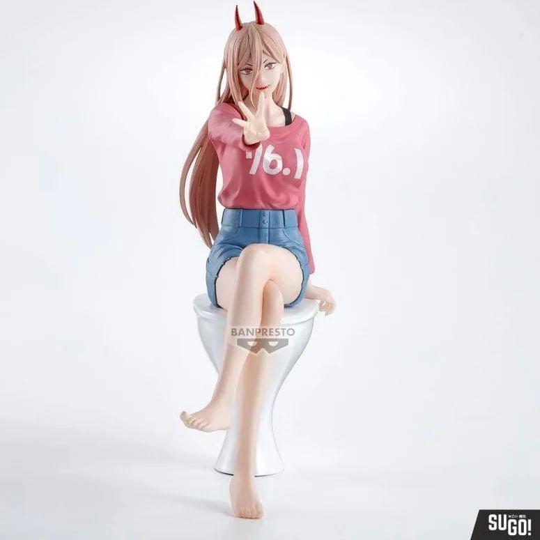 Banpresto Chainsaw Man Power Sitting-on-the-TOILET Figure