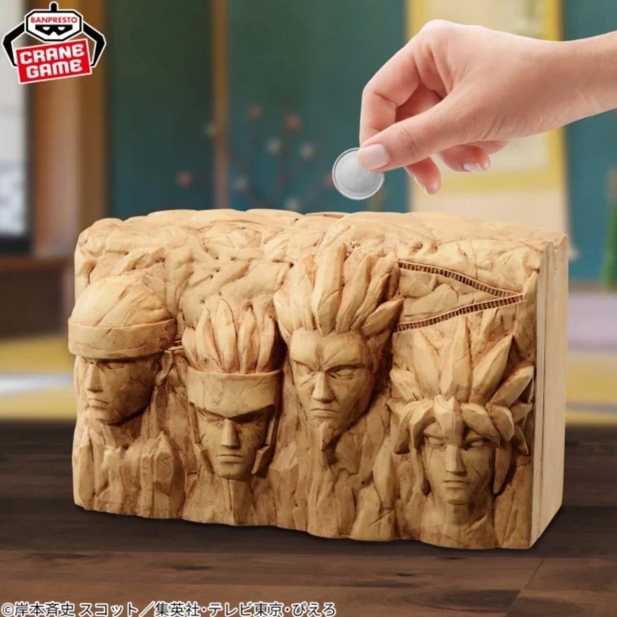 Banpresto Naruto FigLife! Hokage Rock figure coin bank