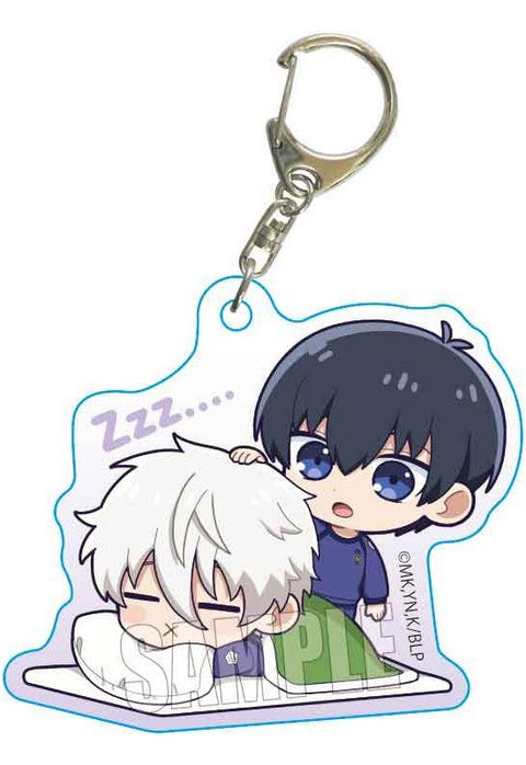 Blue Lock Bell House Petit Memo! Acrylic Key Chain Isagi & Nagi