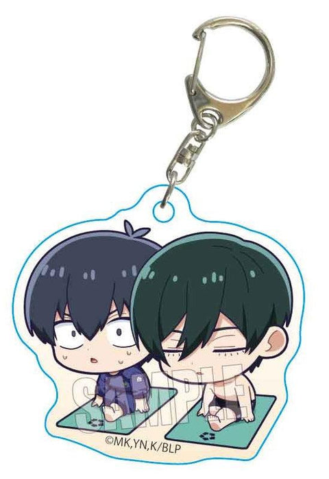 Blue Lock Bell House Petit Memo! Acrylic Key Chain Isagi & Rin