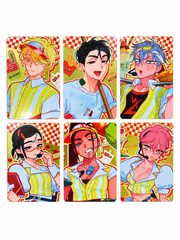 ALIEN STAGE 4th Anniversary Roller Star LD Photocard – Gold Shimmer Background (1 Random)