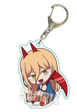 Chainsaw Man Bell House GyuGyutto Acrylic Key Chain Power