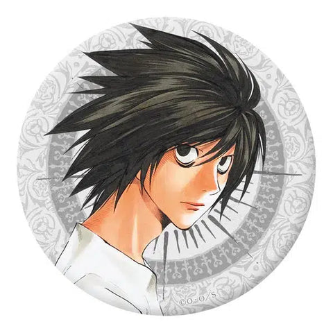 DEATH NOTE Large Can Badge / L