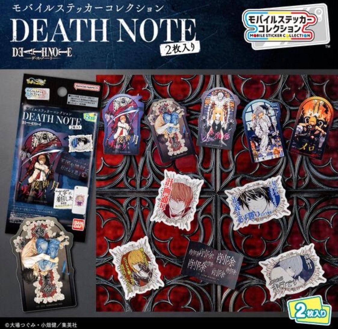 DEATH NOTE Mobile Sticker Collection – 2 Stickers per Pack