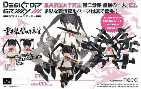 DESKTOP ARMY MEGAHOUSE HEAVY WEAPON HIGH SCHOOL GIRL TEAM５