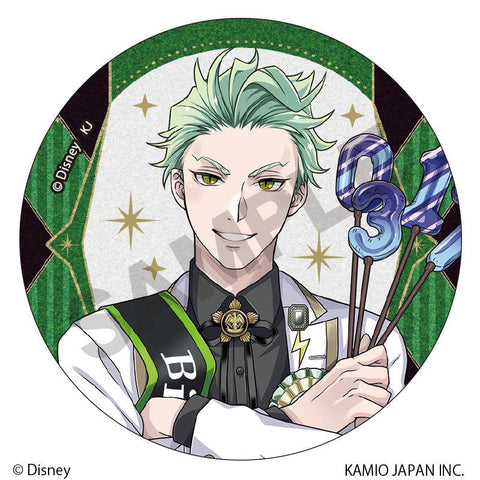 Disney Twisted Wonderland Crux Trading Glitter Can Badge Vol.2 Omekashi Birthday (1 Random)