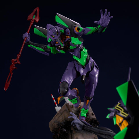 Evangelion: 3.0+1.0 Thrice Upon a Time UNION CREATIVE SCENE SCAPE DIORAMA EVA Unit 01 vs EVA Unit 13