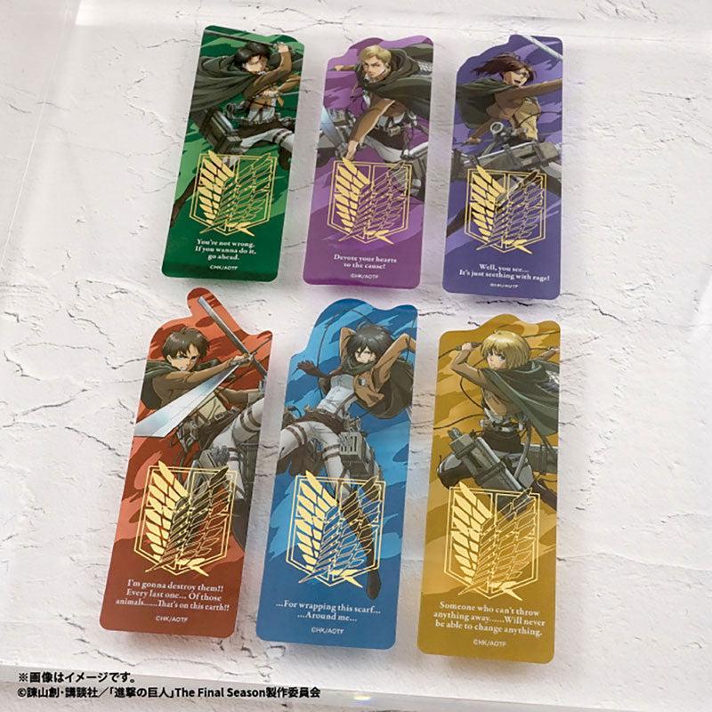 F-Toys Attack on Titan: The Final Season Clear Bookmark Gum Card Pack