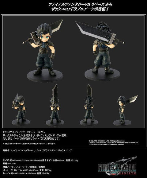 Final Fantasy VII Rebirth Square Enix Adorable Arts Zack Fair