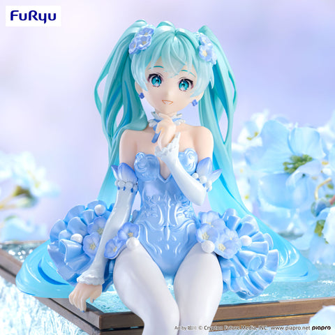 FuRyu Hatsune Miku Noodle Stopper Figure -Flower Fairy Nemophila Pail Blue Color ver.- [preorder]