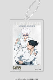 Jujutsu Kaisen 5th Anniversary Acrylic Big Tag / Keychain – Magazine Artwork D – Satoru Gojo & Suguru Geto