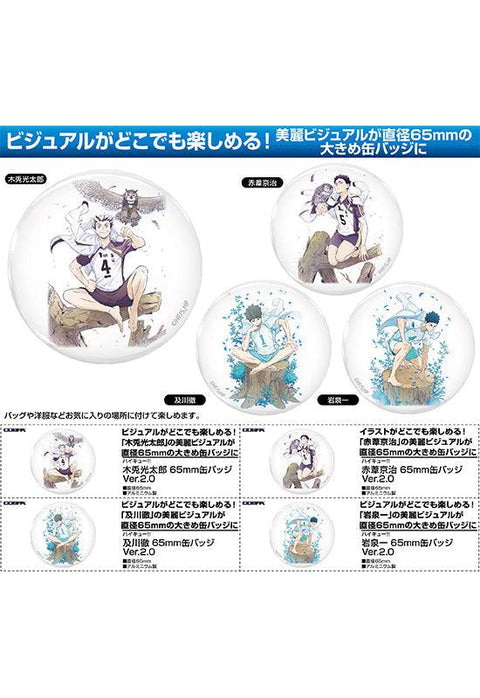 Haikyu!! Cospa 65mm Can Badge Ver.2.0 Fukurōdani Academy/Aoba Johsai High (1-4 Selection)