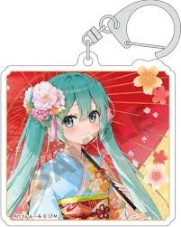 Hatsune Miku Hannari Kyoto Trading Acrylic Keychain