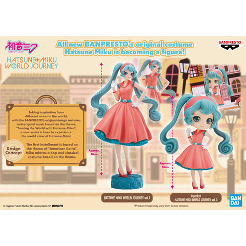 Hatsune Miku World Journey vol.1 "Vocaloid", Bandai Spirits Q posket Figure